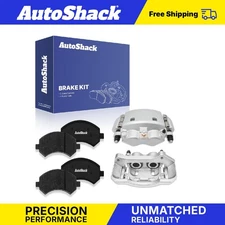 Front Brake Calipers Premium Ceramic Pads for 2006-2008 Dodge Ram 1500