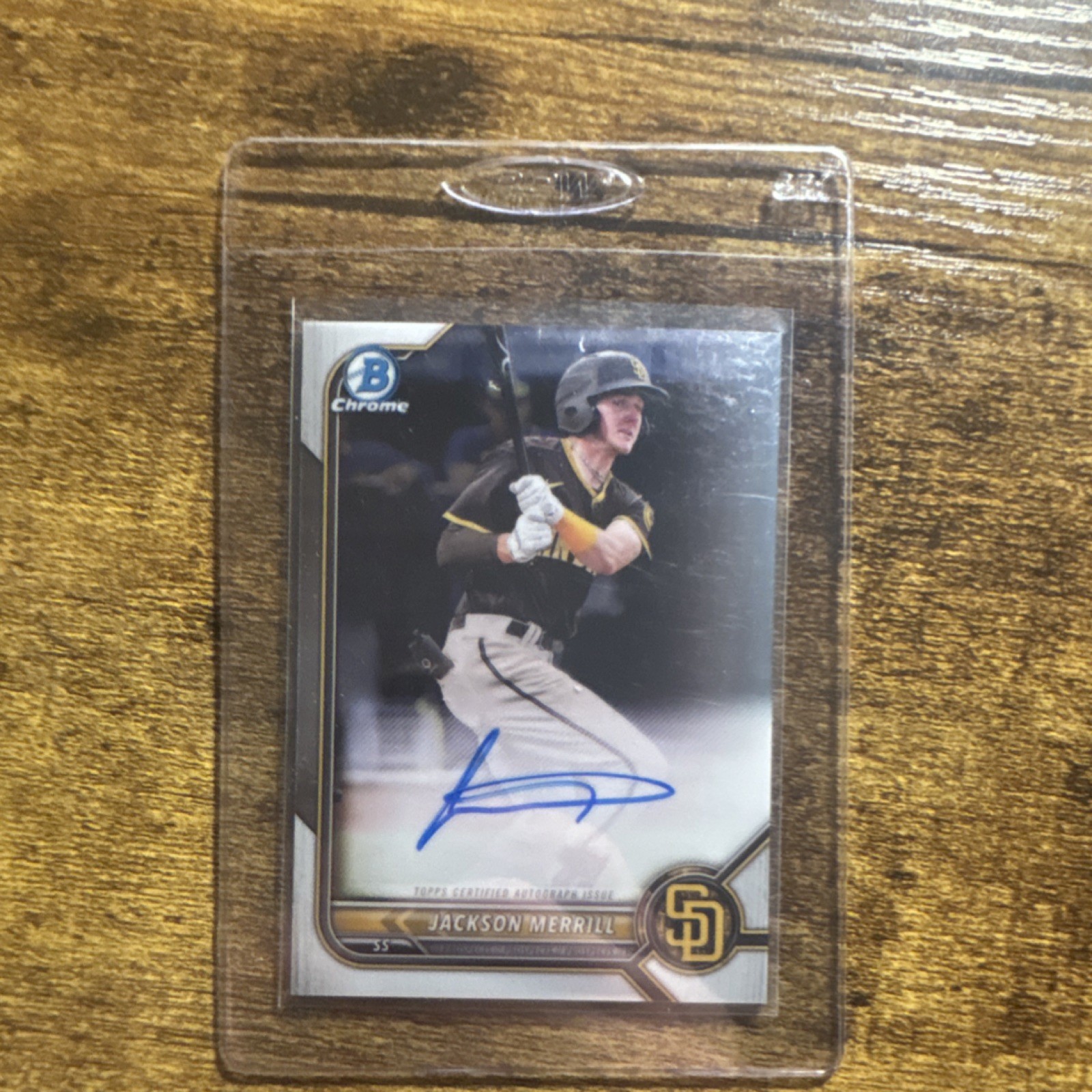 Jackson Merrill 2022 Bowman Chrome #CPA-JME Prospect Auto