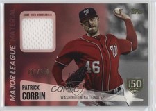 2019 Update Major League Material 150th Anniversary 61/150 Patrick Corbin 2h5