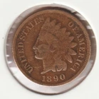 US Rare Old West 1890 Indian Head Penny Coin American Collection Shield Cent USA