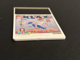 Klax Turbografx 16 Game HuCard Cartridge Only Tested & Works! Authentic