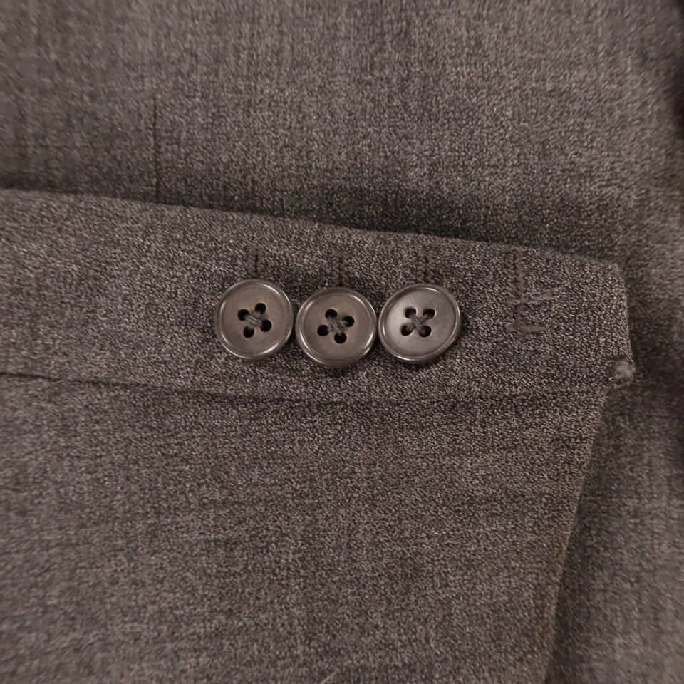 Chaqueta Blazer Abrigo Deportivo DE COLECCIÓN Claiborne L Gris Brezo 100% Lana 42R Foto 4 de 4