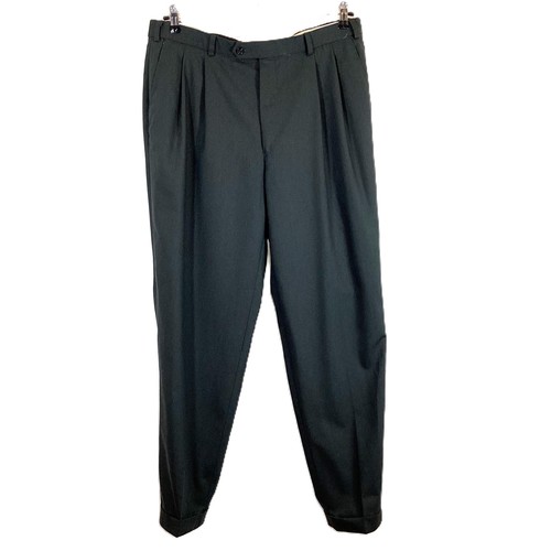 Pierre Cardin Green Pure Wool Trousers W38 L33.5