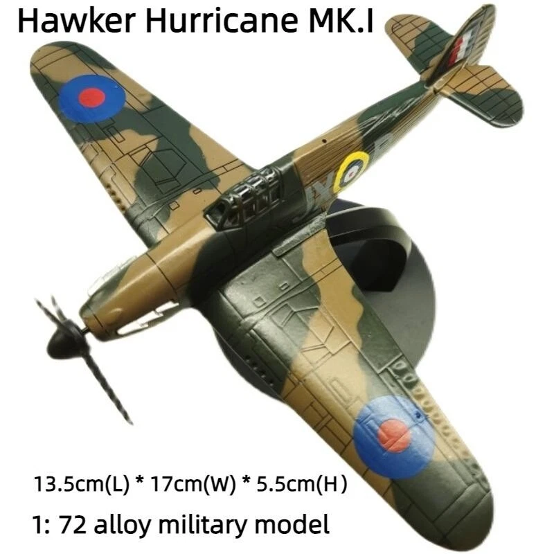 1:72 Alloy Diecast Military Model RAF World War II Hawker Hurricane MK.I Fighter - Image 2 of 4