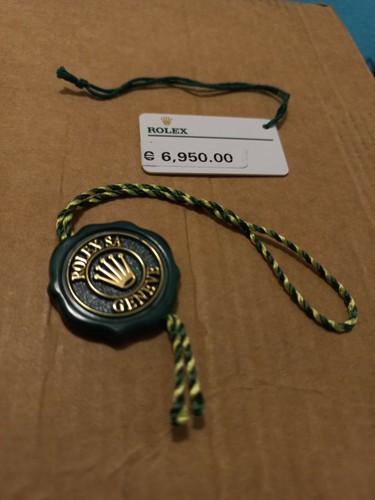 Rolex Submariner 114060 tag sigillo cartellino prezzo bianco originale  genuine | eBay