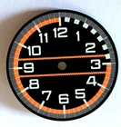 Dial CRC 860 VINTAGE CVR Orange SKIN Diver Diving Dial 28mm