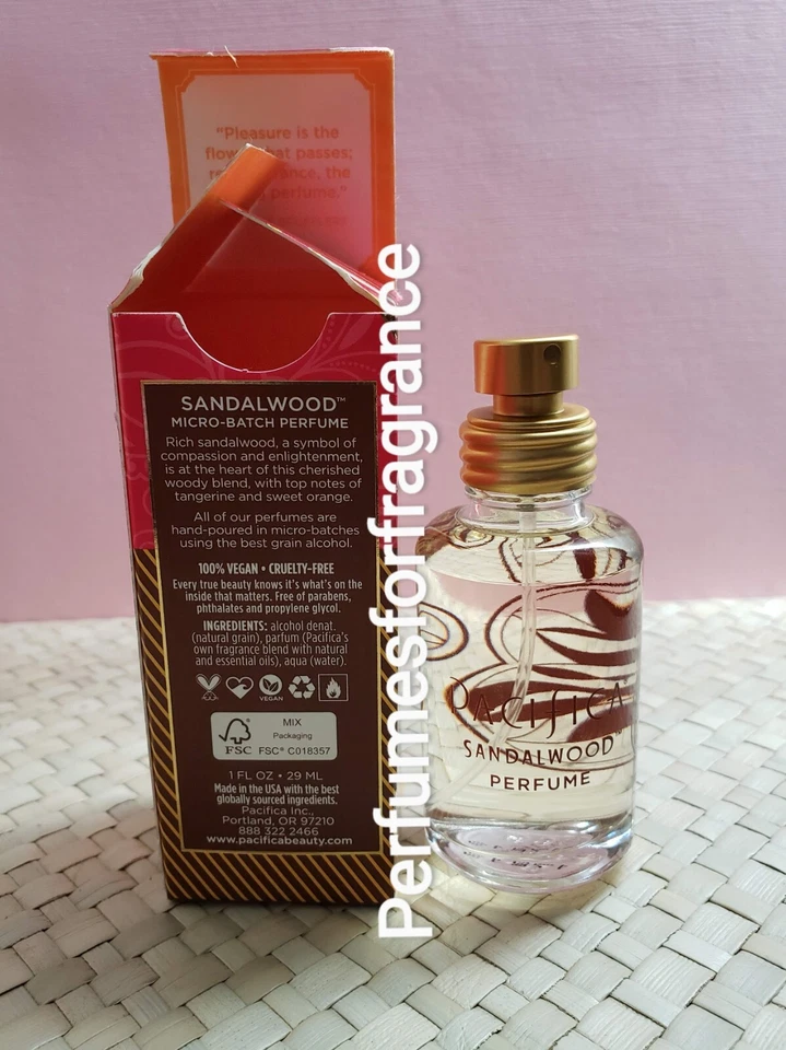 Perfume Micro Lote Pacifica Sándalo 1 oz/29 oz NUEVO EN CAJA Foto 2 de 4
