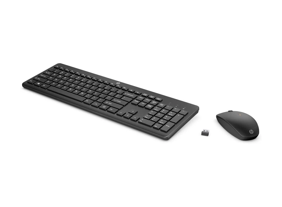 HP 230 Wireless Black Keyboard and Mouse Combo UK Version 16 Months Battery Life - Image 2 of 2
