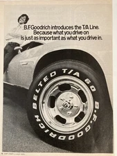 1975 B.F. Goodrich Tire Print Ad T/A Line