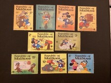 ICOLLECTZONE Maldives 826-834 XF NH Disney
