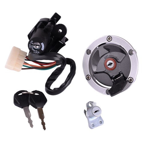 OGLAMGVC Zündschloss & Tankdeckel & Sitzschloss Set Für Yamaha R1/R6 – Inkl. 2 Schlüssel, Metall/Kunststoff