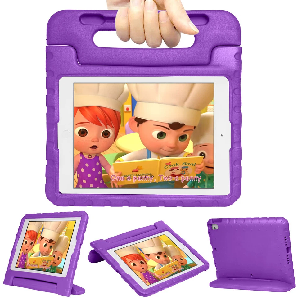 Funda Antigolpes para iPad 9º 8º 7º 6º 5º Generación Soporte con Mango Niños Cubierta Foto 4 de 4