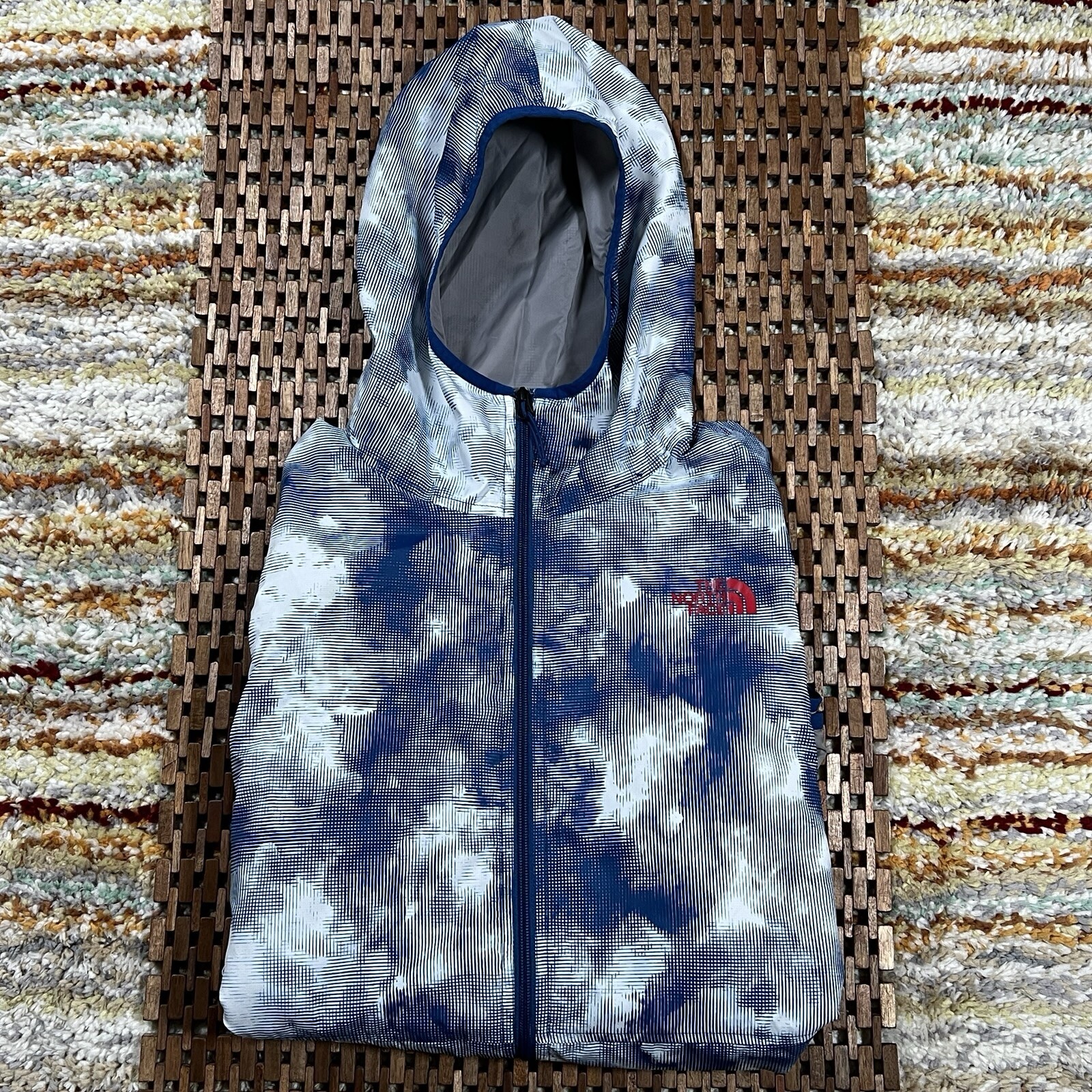 The North Face Chicago Wind Shell Jacket Hoodie in Blue Size Medium M
