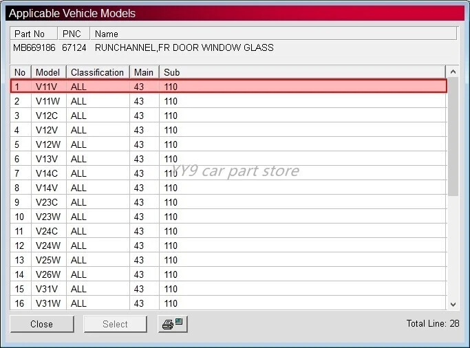 FR RH+LH Door Window Glass Run Channel fit Mitsubishi MONTERO Long Wagon 91-1999 - Image 4 of 4