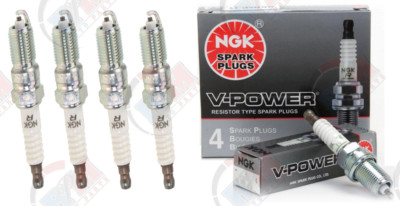 NGK ''V-POWER'' Spark Plugs (Set of 4) 2010-2013 for  Ford Transit Connect 2.0L