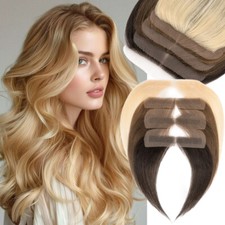 Human Remy Hair Patch Thin Lace Base Front Hairline Cover-Up Topper Piece 9A