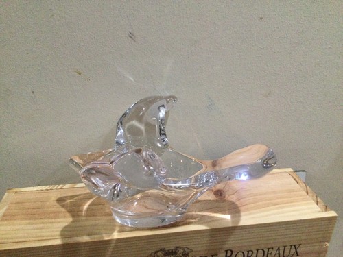 Pair Of Princess House Crystal Bird Dove Shape Glass Candy Nut Dish Bowl Clear - Picture 5 of 11