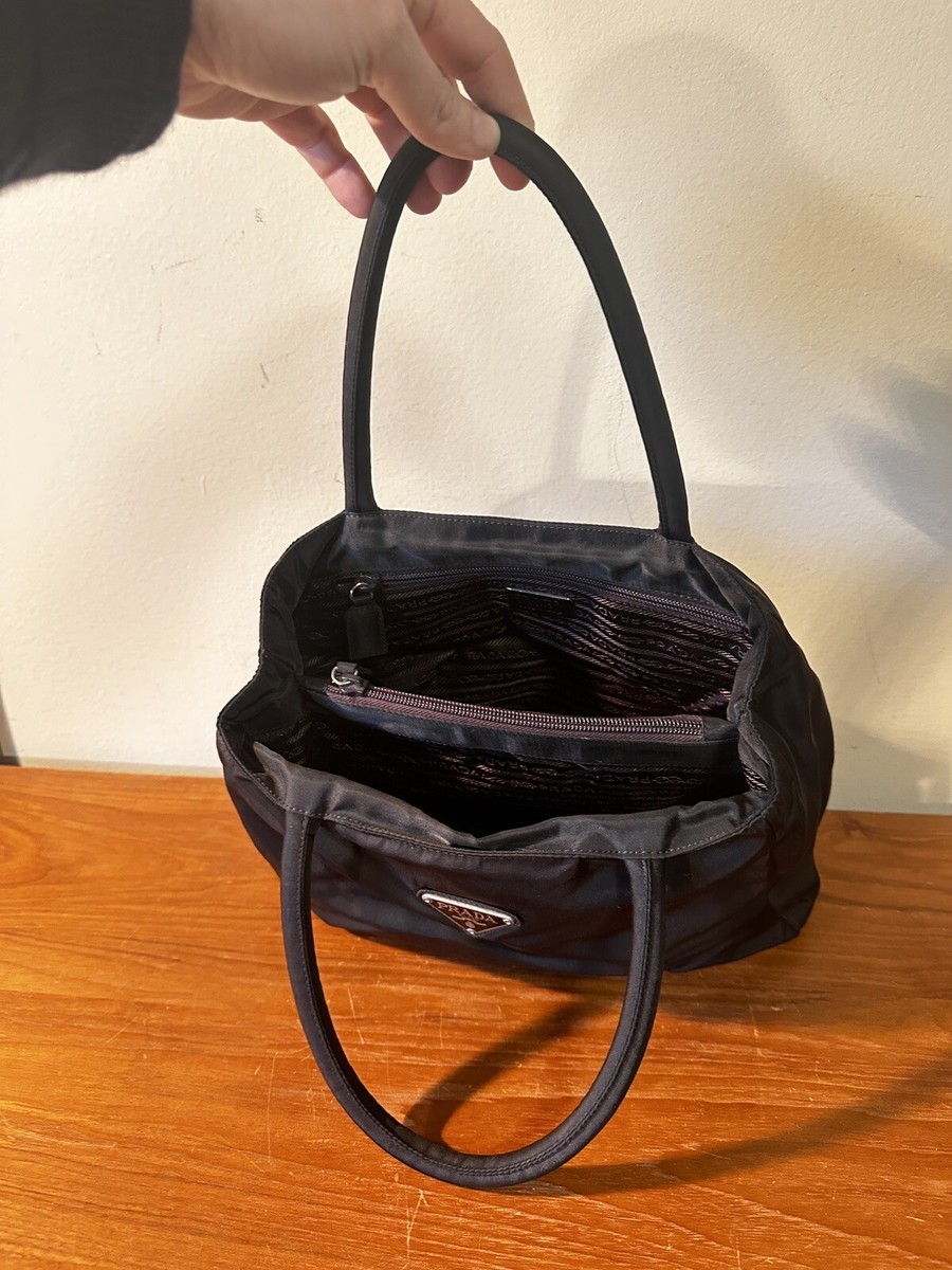 90s Black nylon Prada Handbag Classic Y2K Era Medium | eBay 90s Black nylon Prada Handbag Classic Y2K Era Medium | eBay