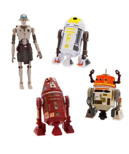 Disney Parks Star Wars Droid Factory AHSOKA 3.75" Figures C1-10P C4-R4C RD-3 New - 第 3/3 張圖片