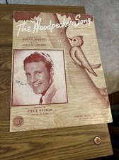 The Woodpecker Song Sheet Music 1940, Adamson/Lazzaro- Ozzie Nelson