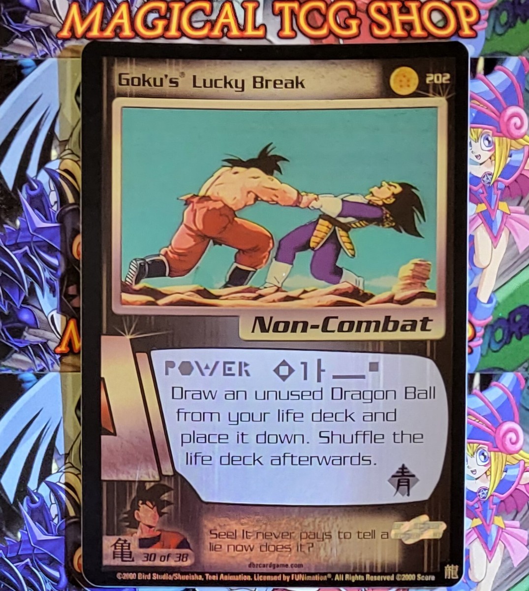 Dragon Ball Z DBZ CCG Goku's Lucky Break Saiyan Saga Limited Rare