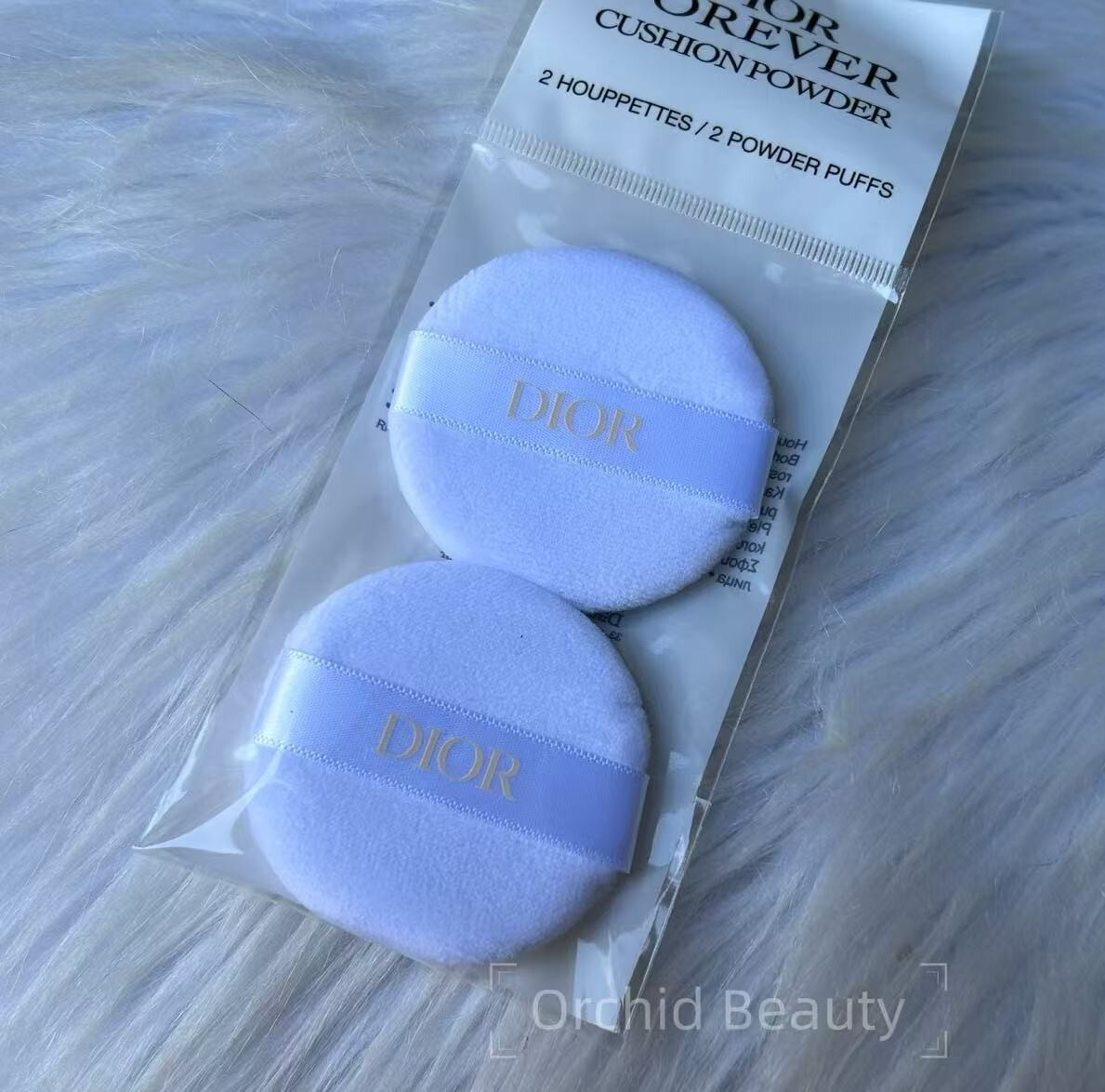 Dior Forever Cushion Powder Puff Applicator 2PC Authentic New Sealed-image