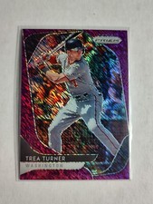 TREA TURNER WASHINGTON NATIONALS 2020 PANINI PRIZM PURPLE SHIMMER #/7