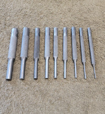 9 Mayhew 475 Pin Punch Set 3/8" 5/16" 1/4" 7/32" 3/16" 5/32" 1/8" 3/32" 1/16"
