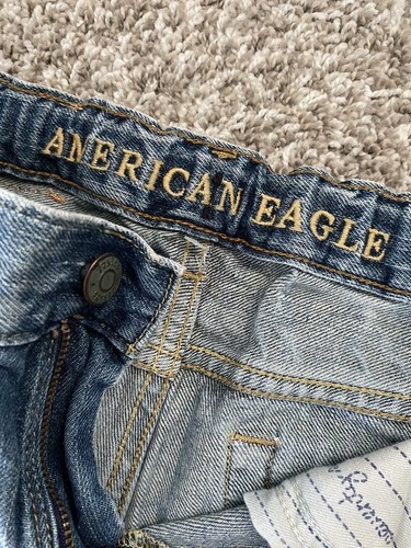 American Eagle Boy’s Youth Jeans Size 12 Slim Adjustable Waist Loose Leg New - Picture 5 of 8