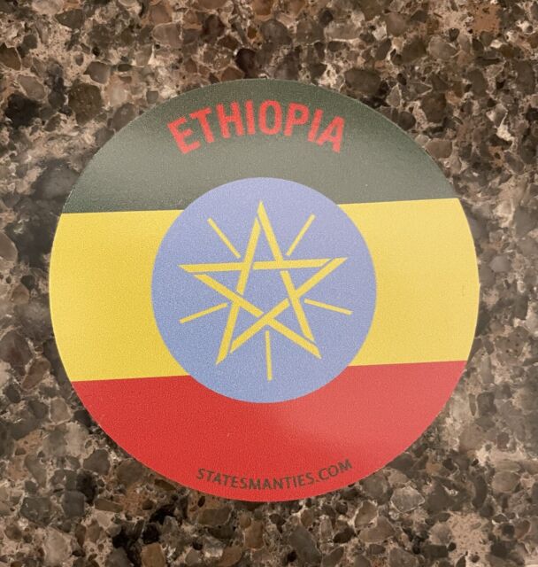 Ethiopia ETH Country Flag Water Bottle Laptop Vinyl Sticker Decal Statesman Ties Ethiopia ETH Country Flag Water Bottle Laptop Vinyl Sticker Decal Statesman Ties