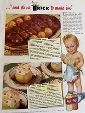 Karo Syrup, Full Page Vintage Print Ad, a