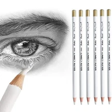Eraser Pencils Set for Artists Wooden Sketch Eraser Pen for Charcoal Drawings...