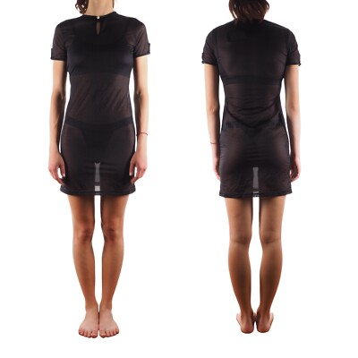FENDI Mare Donna Black Sheer Summer Beach Cocktail Mini Dress M II XS S  BNWT | eBay
