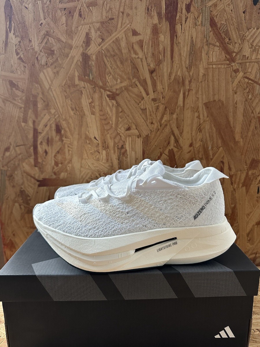 Size 7 - Adidas Adizero Prime X 2 Strung (White) Men's Running