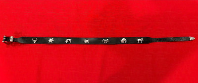 Silver Creek Collection Genuine‎ Leather Belt Black Rose Design Size 30 Silver Creek Collection Genuine Leather Belt Black Rose  main image 4