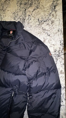 Victorinox Down Puffer Jacket Navy Blue Size Large - Picture 2 of 4