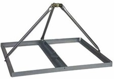 Non-penetrating Roof Mount For 2.25 Masts. Flat Roof Mount Only No Mast