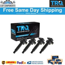 TRQ Ignition Coils Kit Set of 4 NEW for Toyota Chevy Pontiac 1.8L I4 1ZZFE