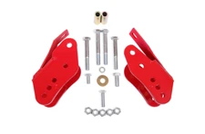 BMR Suspension Control Arm Relocation Brackets Red Fits 2005-2014 Ford Mustang