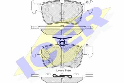 BRP3151-E BRP Bremsbelagsatz, Scheibenbremse für FORD,FORD USA,LINCOLN,MERCURY