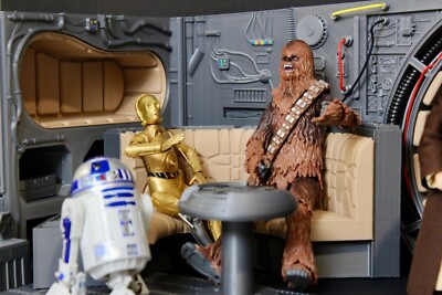 Star Wars Millennium Falcon License Plate Frame - Black Plastic 6x12 Inch