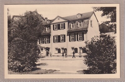 Ansichtskarte Weimar - Blick auf das Schillerhaus - schwarz/weiß