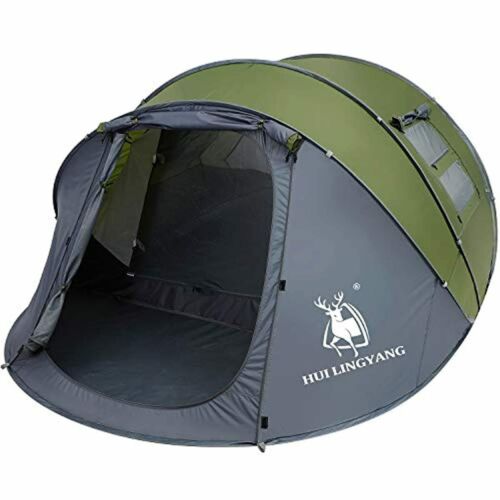 6 Person Easy Pop Up Tent-Automatic Setup, Double Layer - Instant Family Tents  - Picture 1 of 6