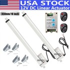2 Set 18" Linear Actuator 330lbs 1500N Electric Motor W/ Motor Controller Kit SJ — photo 1