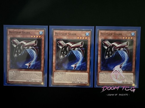 "YuGiOh Buzzsaw Shark LED9-EN052 1. Auflage (x3) ""CXYZ Chaos Deck"""