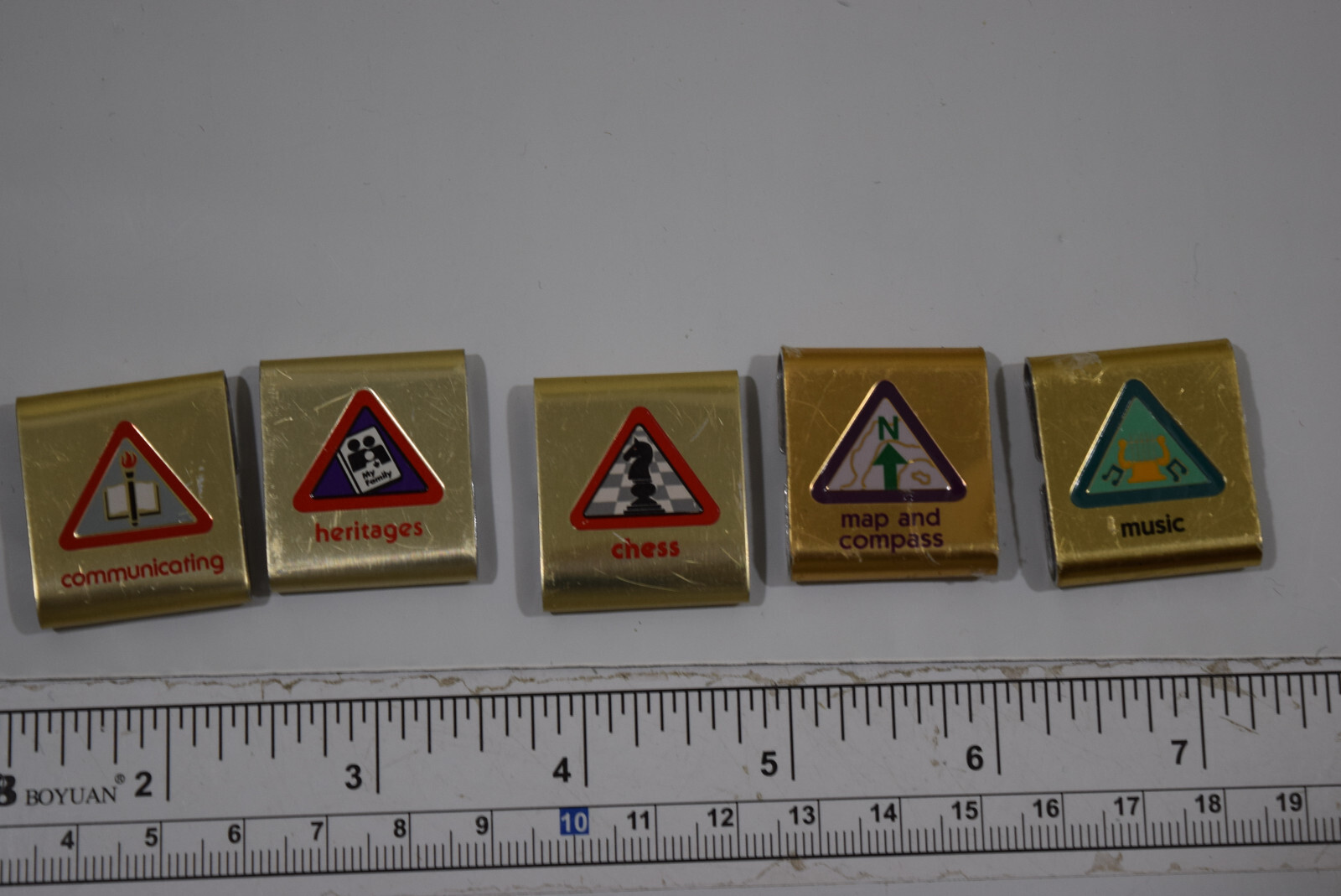 5 Cub Scout Belt Loops Lot Rank Merit Loops BSA Uniform Boy Scouts