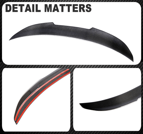 Für BMW 3er E90 320i 325i 330i M3 05-12 Carbon Heckspoiler Flügel Spoiler Lippe - Picture 15 of 15