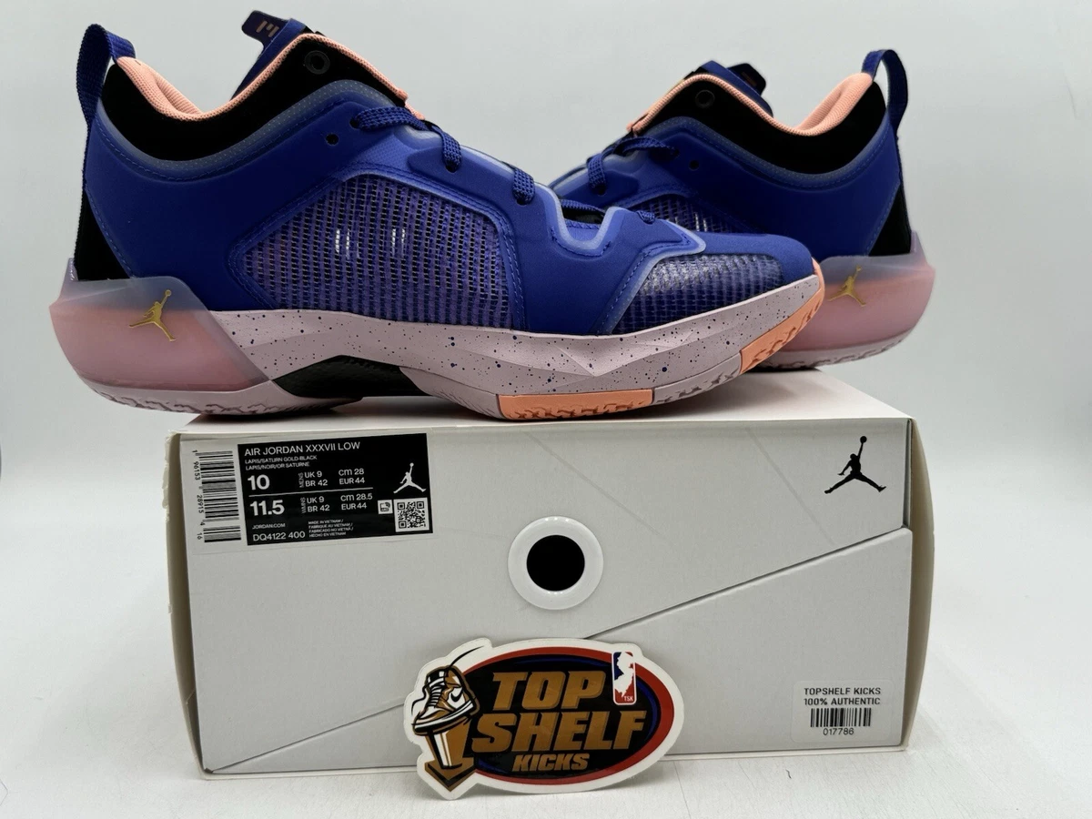 New Air Jordan 37 Low Lapis 2023 Size 10 Authentic Rare Gold