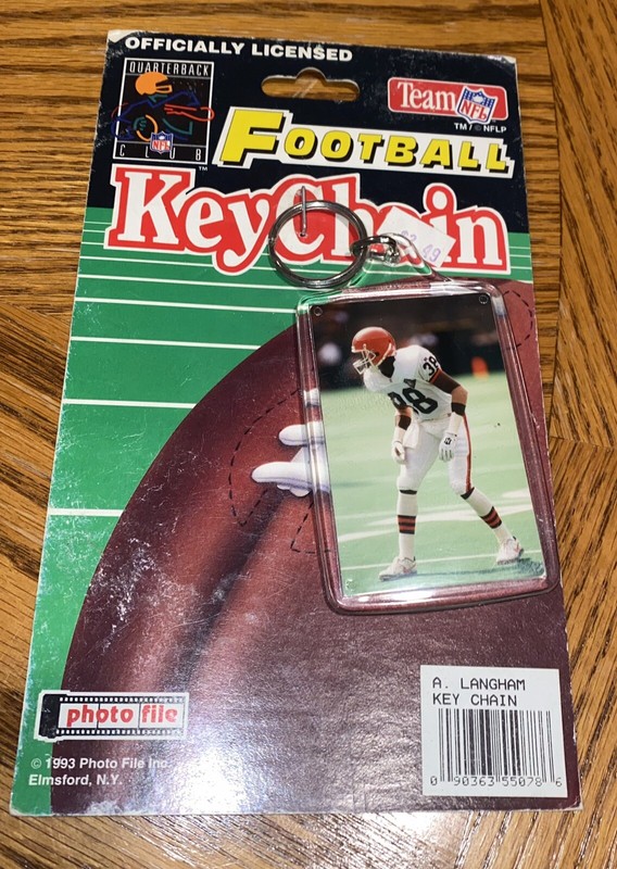 1993 Photo File NFL Football Key Chain Antonio Langham Cleveland Browns New