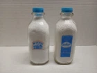 Lot of Two (2) Vintage Glass Milk Bottles Mathis & Grablick’s Dairies